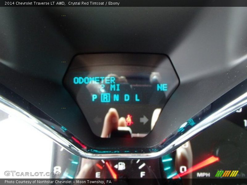Crystal Red Tintcoat / Ebony 2014 Chevrolet Traverse LT AWD