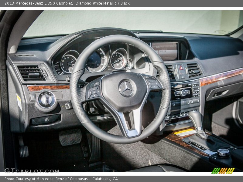 Diamond White Metallic / Black 2013 Mercedes-Benz E 350 Cabriolet