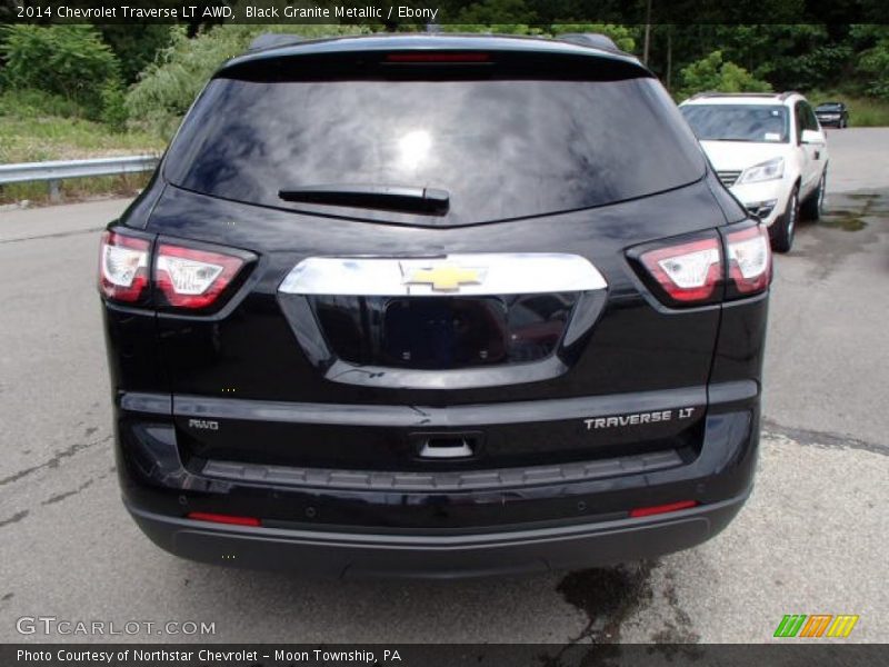 Black Granite Metallic / Ebony 2014 Chevrolet Traverse LT AWD