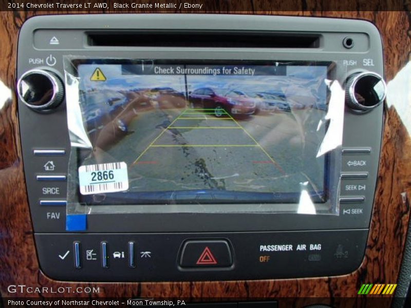 Black Granite Metallic / Ebony 2014 Chevrolet Traverse LT AWD