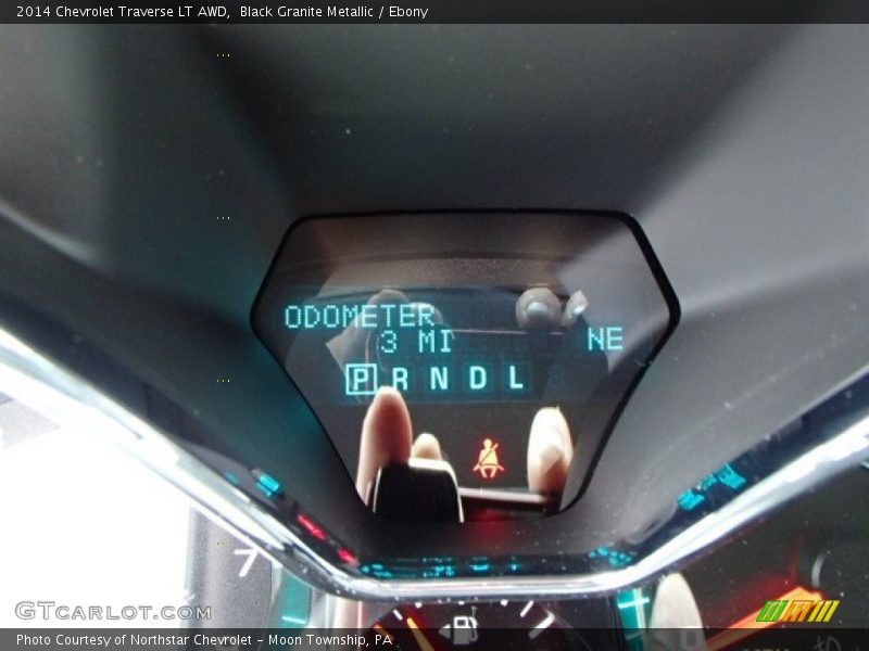 Black Granite Metallic / Ebony 2014 Chevrolet Traverse LT AWD