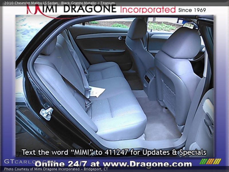 Black Granite Metallic / Titanium 2010 Chevrolet Malibu LS Sedan