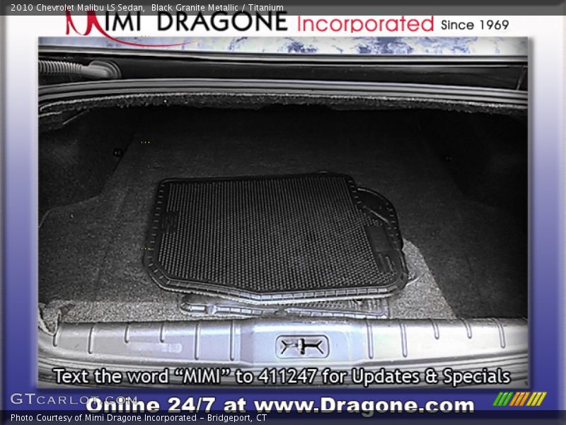 Black Granite Metallic / Titanium 2010 Chevrolet Malibu LS Sedan