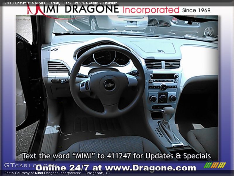 Black Granite Metallic / Titanium 2010 Chevrolet Malibu LS Sedan