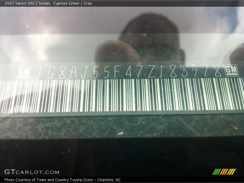 Cypress Green / Gray 2007 Saturn ION 2 Sedan