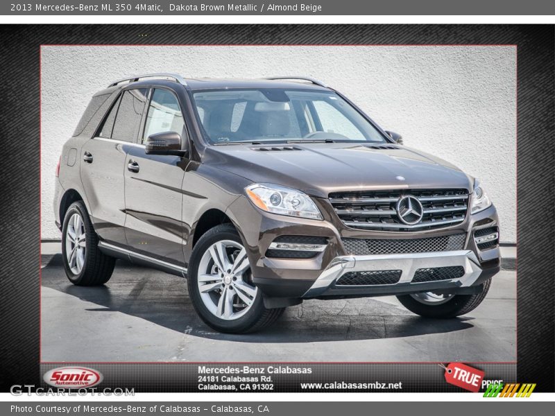 Dakota Brown Metallic / Almond Beige 2013 Mercedes-Benz ML 350 4Matic