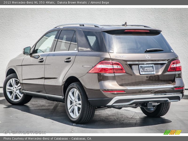 Dakota Brown Metallic / Almond Beige 2013 Mercedes-Benz ML 350 4Matic