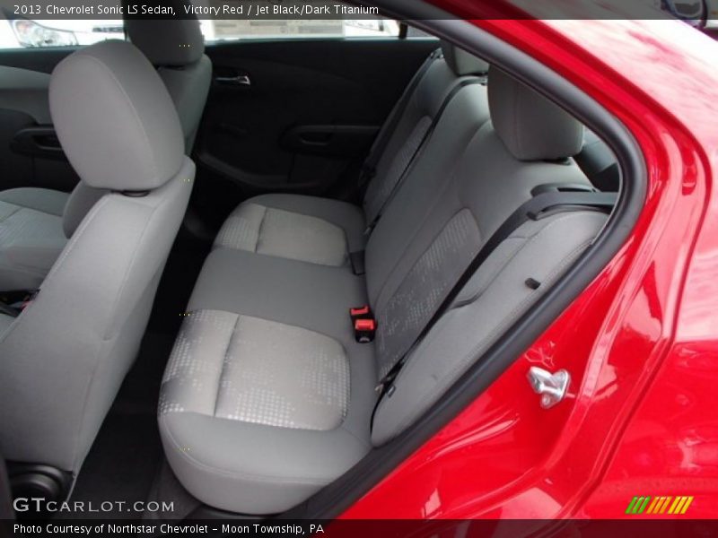 Victory Red / Jet Black/Dark Titanium 2013 Chevrolet Sonic LS Sedan