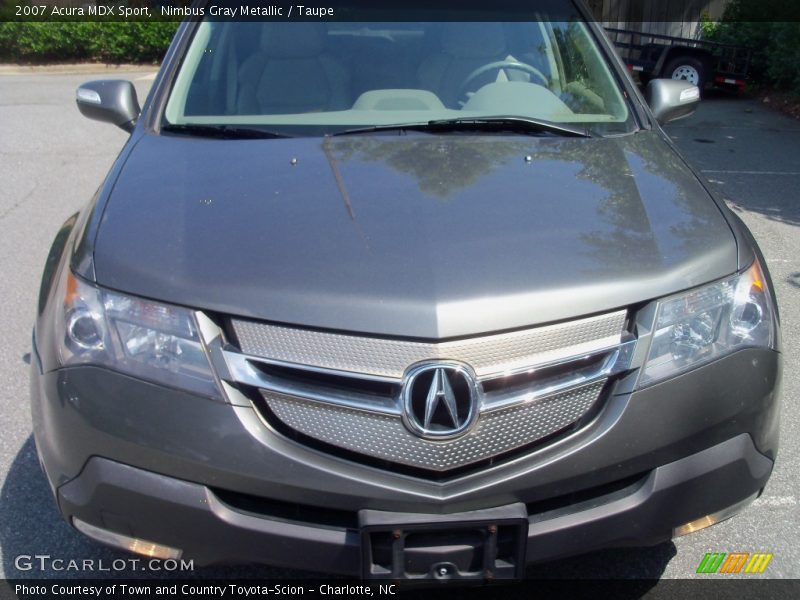 Nimbus Gray Metallic / Taupe 2007 Acura MDX Sport