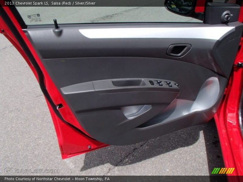 Salsa (Red) / Silver/Silver 2013 Chevrolet Spark LS