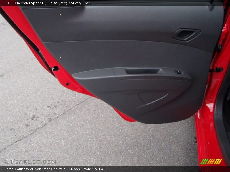 Salsa (Red) / Silver/Silver 2013 Chevrolet Spark LS