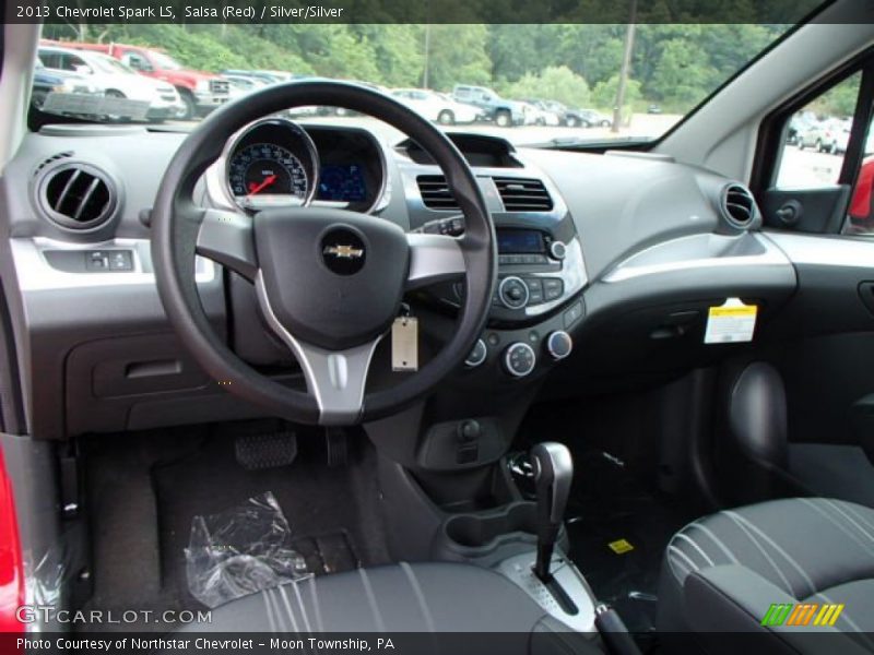 Salsa (Red) / Silver/Silver 2013 Chevrolet Spark LS