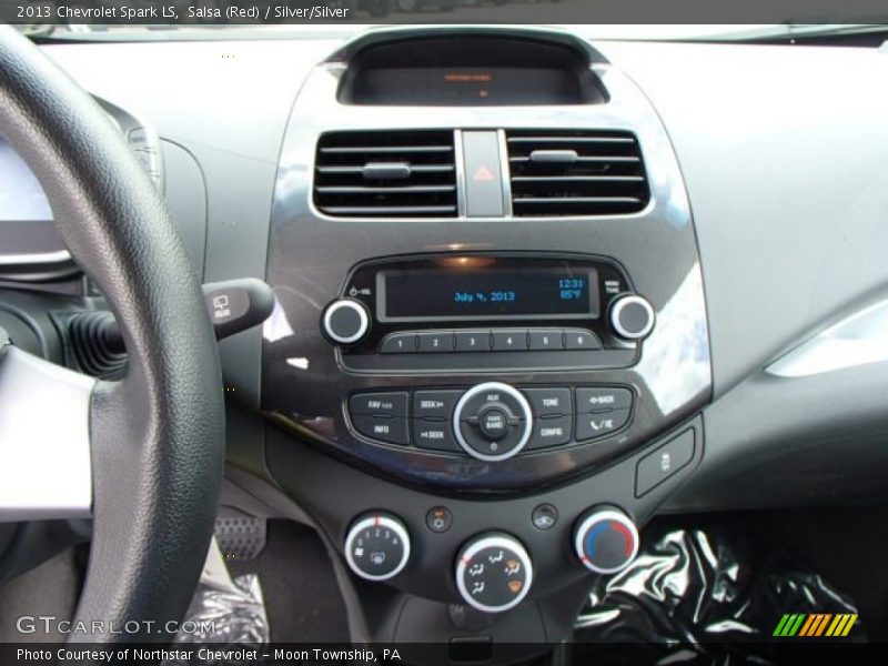 Salsa (Red) / Silver/Silver 2013 Chevrolet Spark LS