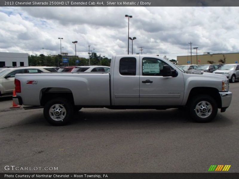 Silver Ice Metallic / Ebony 2013 Chevrolet Silverado 2500HD LT Extended Cab 4x4