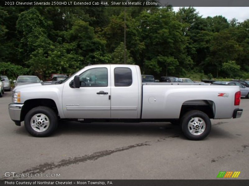 Silver Ice Metallic / Ebony 2013 Chevrolet Silverado 2500HD LT Extended Cab 4x4