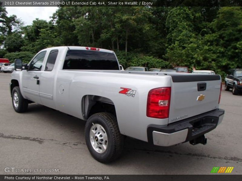 Silver Ice Metallic / Ebony 2013 Chevrolet Silverado 2500HD LT Extended Cab 4x4