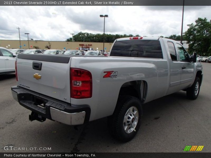 Silver Ice Metallic / Ebony 2013 Chevrolet Silverado 2500HD LT Extended Cab 4x4