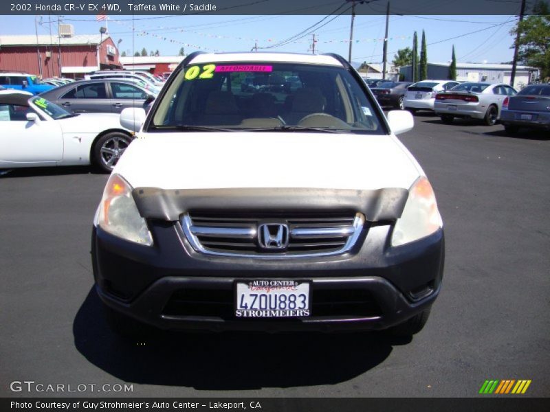 Taffeta White / Saddle 2002 Honda CR-V EX 4WD