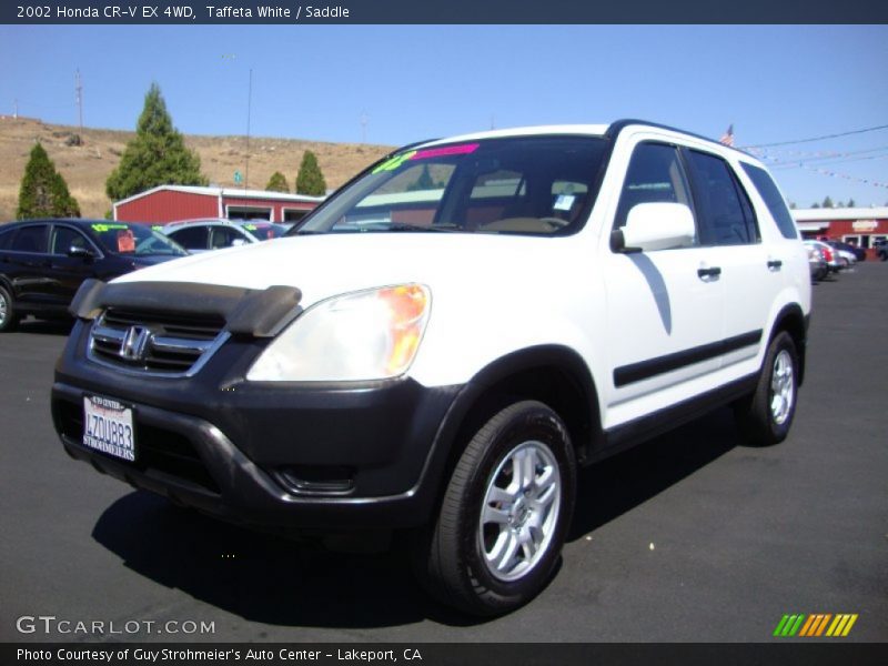 Taffeta White / Saddle 2002 Honda CR-V EX 4WD