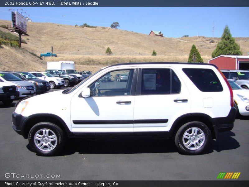 Taffeta White / Saddle 2002 Honda CR-V EX 4WD