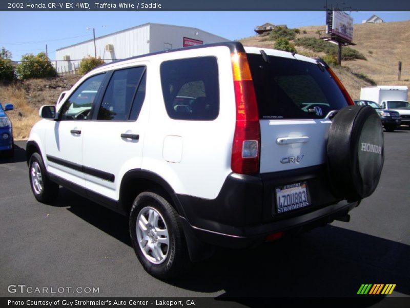 Taffeta White / Saddle 2002 Honda CR-V EX 4WD