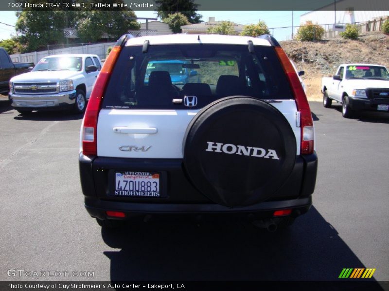 Taffeta White / Saddle 2002 Honda CR-V EX 4WD