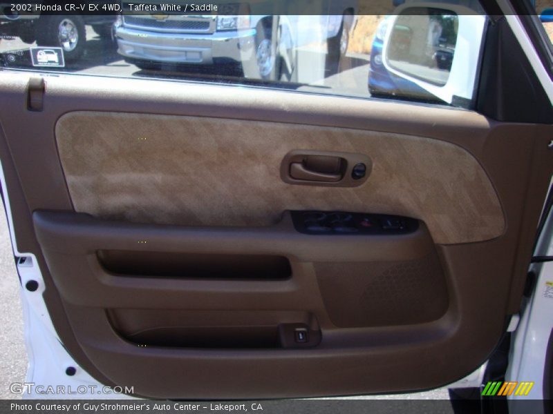 Taffeta White / Saddle 2002 Honda CR-V EX 4WD