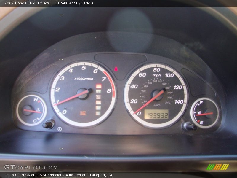 Taffeta White / Saddle 2002 Honda CR-V EX 4WD