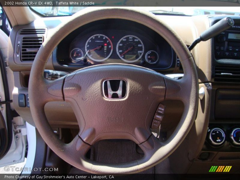 Taffeta White / Saddle 2002 Honda CR-V EX 4WD