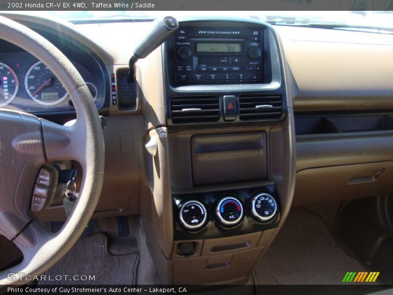 Taffeta White / Saddle 2002 Honda CR-V EX 4WD