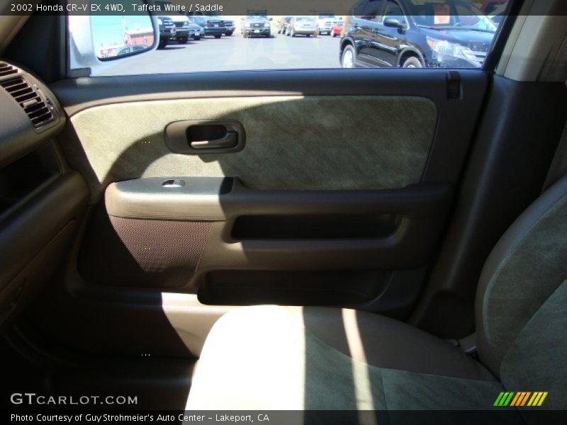 Taffeta White / Saddle 2002 Honda CR-V EX 4WD