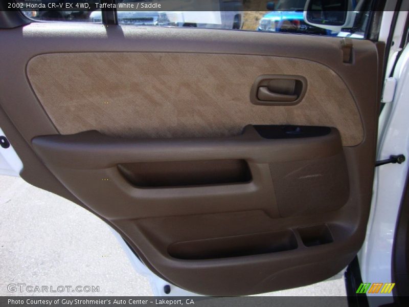 Taffeta White / Saddle 2002 Honda CR-V EX 4WD