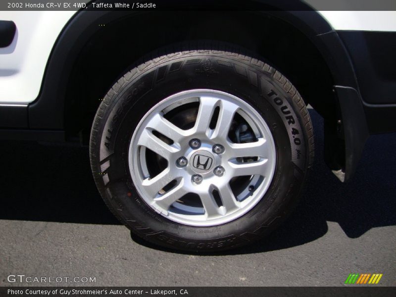 Taffeta White / Saddle 2002 Honda CR-V EX 4WD