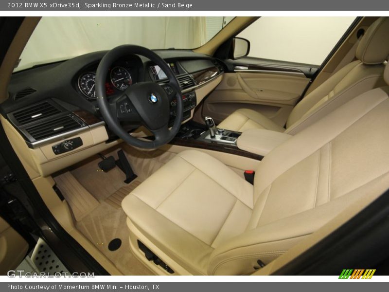 Sand Beige Interior - 2012 X5 xDrive35d 