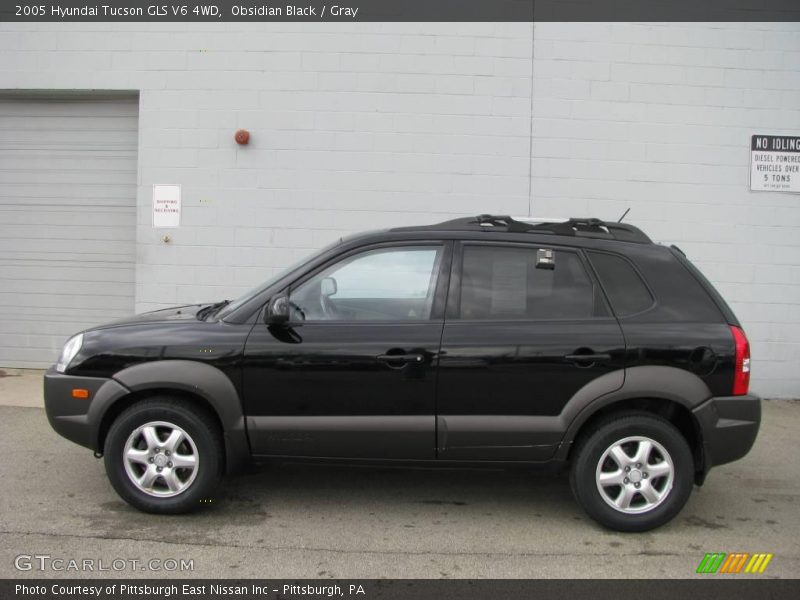 Obsidian Black / Gray 2005 Hyundai Tucson GLS V6 4WD