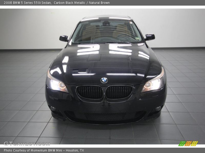Carbon Black Metallic / Natural Brown 2008 BMW 5 Series 550i Sedan