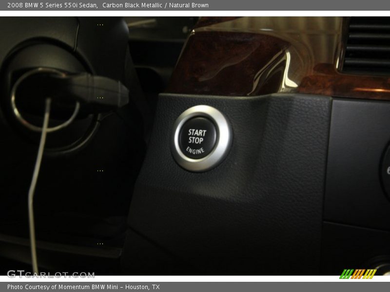 Carbon Black Metallic / Natural Brown 2008 BMW 5 Series 550i Sedan