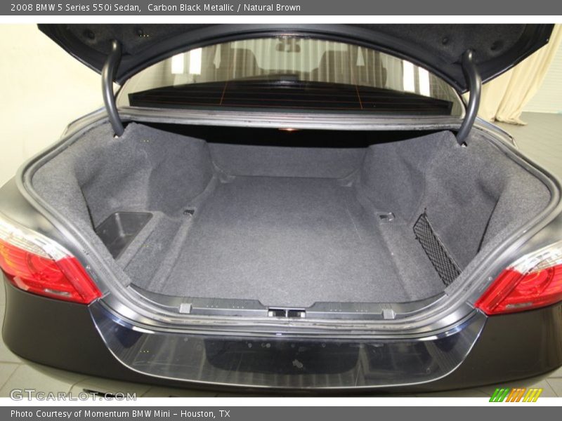 Carbon Black Metallic / Natural Brown 2008 BMW 5 Series 550i Sedan