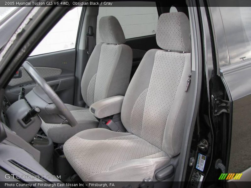 Obsidian Black / Gray 2005 Hyundai Tucson GLS V6 4WD
