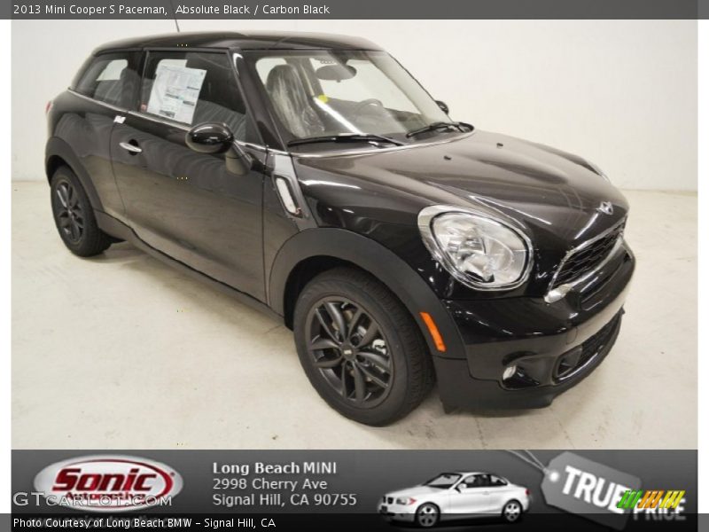 Absolute Black / Carbon Black 2013 Mini Cooper S Paceman