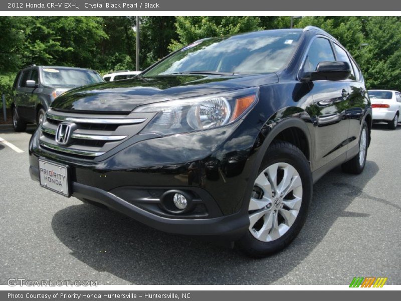 Crystal Black Pearl / Black 2012 Honda CR-V EX-L