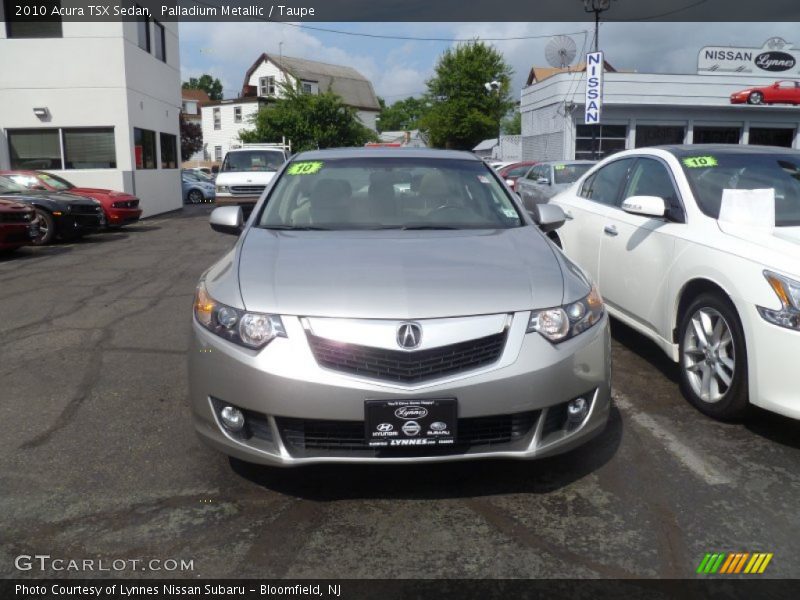 Palladium Metallic / Taupe 2010 Acura TSX Sedan