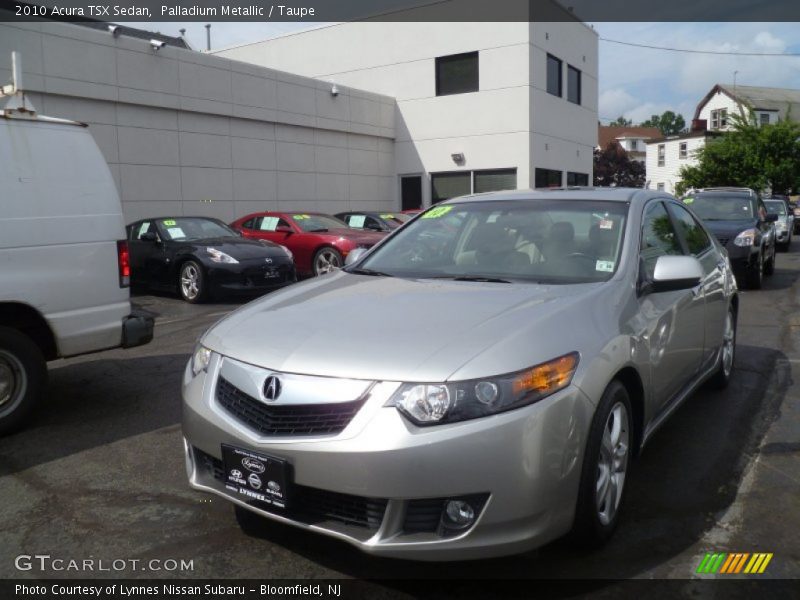 Palladium Metallic / Taupe 2010 Acura TSX Sedan