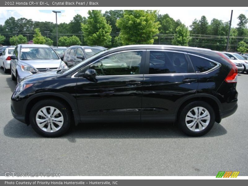 Crystal Black Pearl / Black 2012 Honda CR-V EX-L