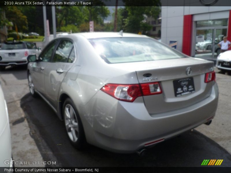 Palladium Metallic / Taupe 2010 Acura TSX Sedan