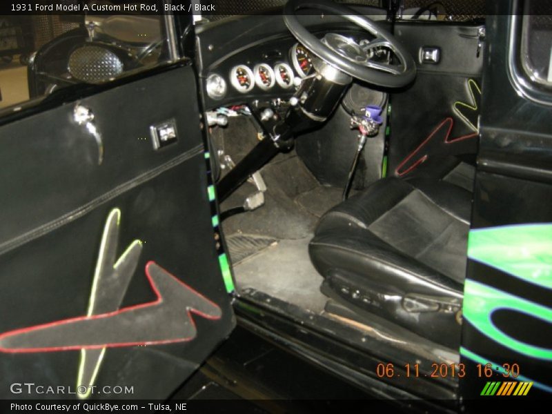 Black / Black 1931 Ford Model A Custom Hot Rod