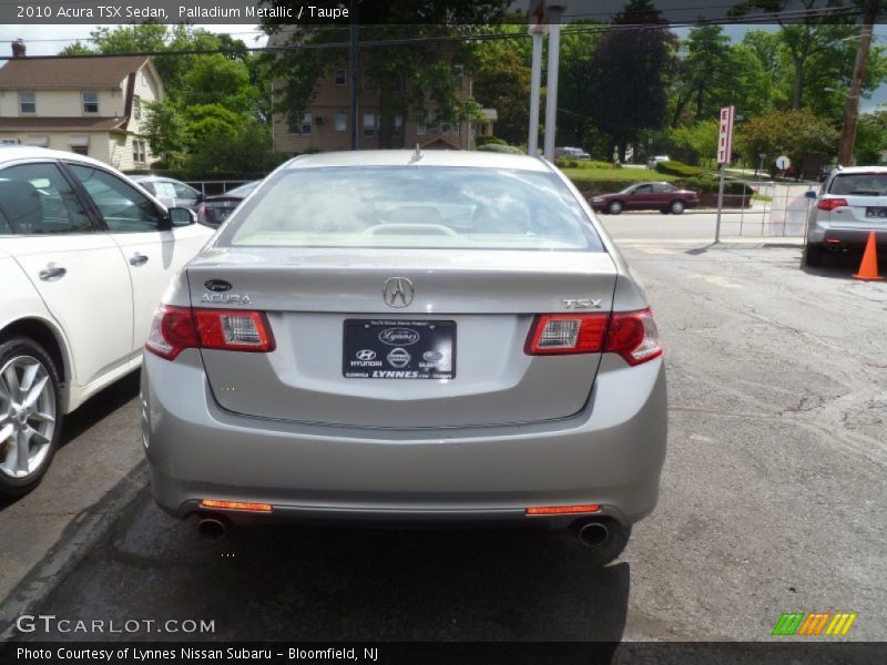 Palladium Metallic / Taupe 2010 Acura TSX Sedan