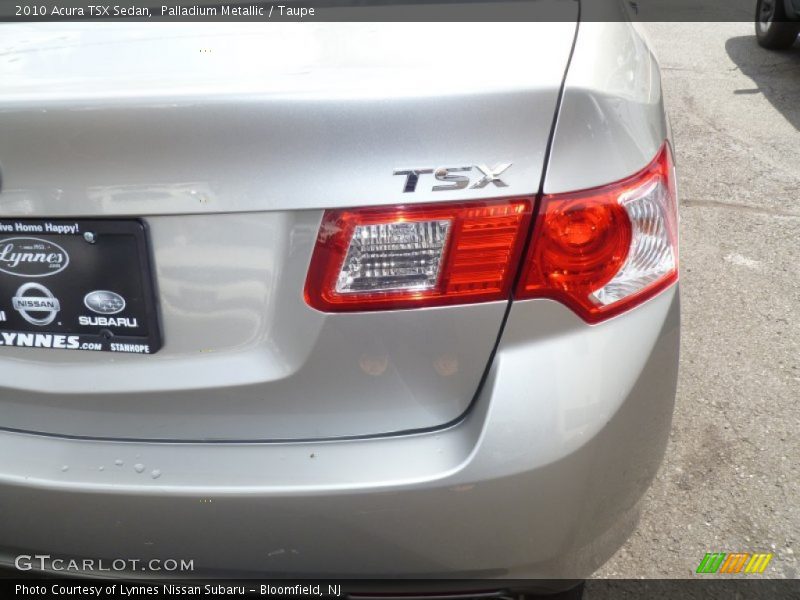 Palladium Metallic / Taupe 2010 Acura TSX Sedan