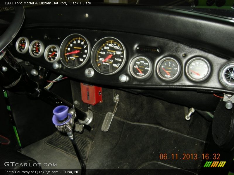 Black / Black 1931 Ford Model A Custom Hot Rod