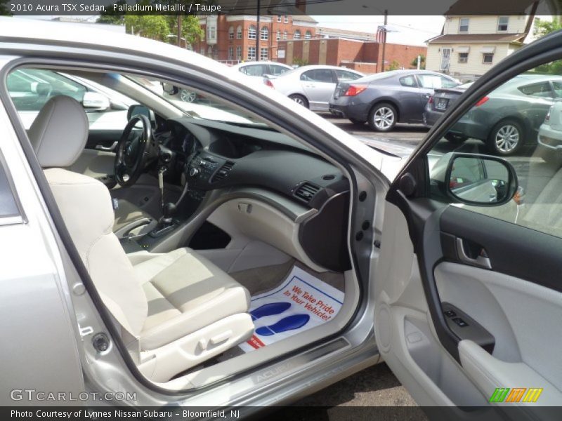 Palladium Metallic / Taupe 2010 Acura TSX Sedan